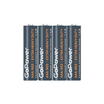 Батарейка GoPower  R03  (б/б)       (4) (60) (1200)